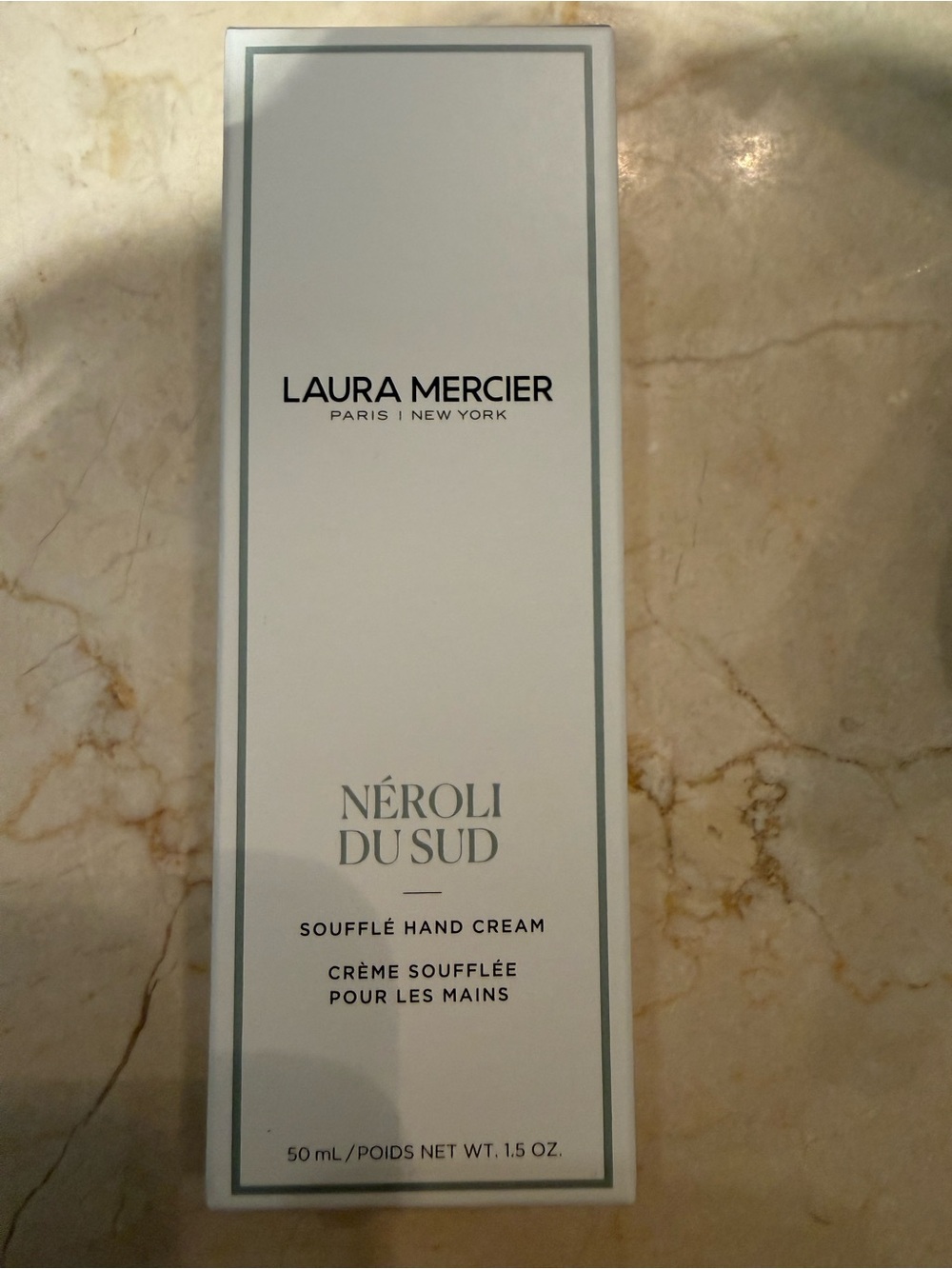 laura mercier Nérolí Du Sud Soufflé Hand Cream — White and Pale Gray Accents